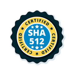 SHA-512 Certified label illustration