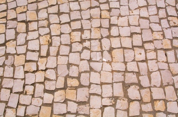 Traditional Portuguese stone sidewalk