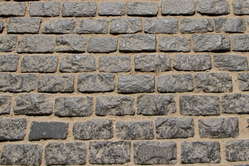 Сobblestone pavement.