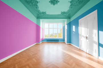 empty room in beautiful apartment - real estate interior