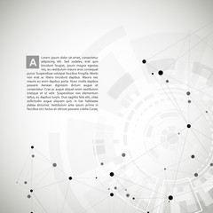 Vector abstract polygonal social network and creative background