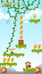 A Jungle Game Template with Monkey