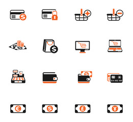 e-commerce color icon set