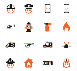 emergency icon set