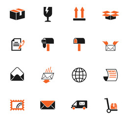 post service icon set