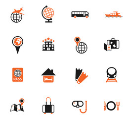 travel icon set