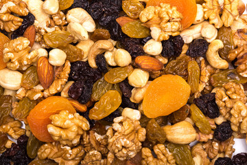 Melangé de noix et fruits secs