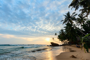 Landscape of beautiful beach