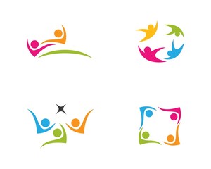 Obraz premium Community care Logo