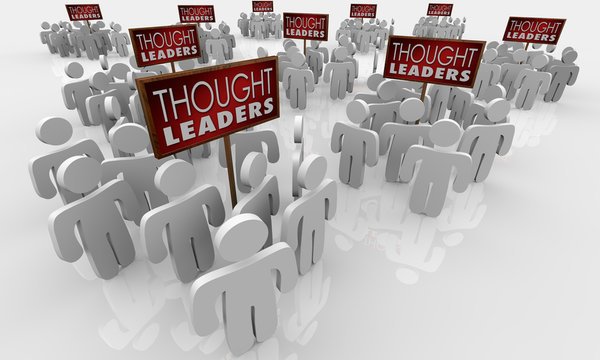 Thought Leaders Top Thinkers Experts Signs Groups 3d Illustration