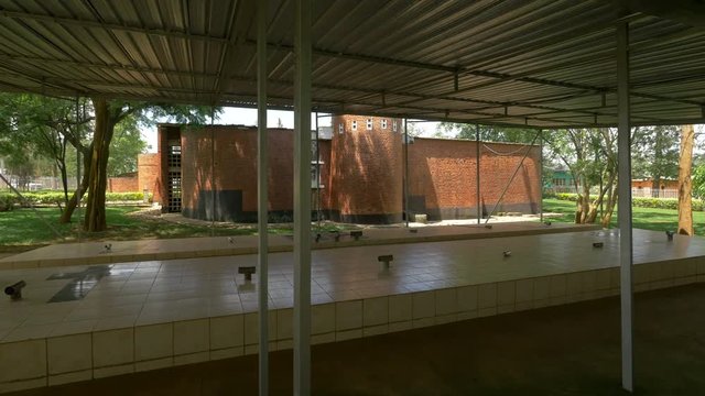 Mass graves at Nyamata Church in Kigali