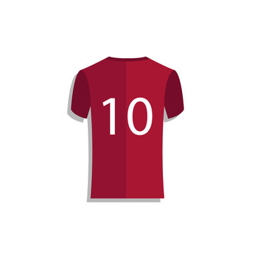 Jersey Soccer Number 10 Vector Template Design Illustration