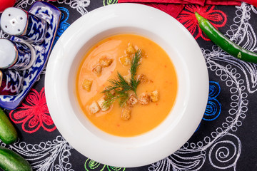 Soup cream of pumpkin