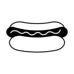 hot dog fast food vector illustration design