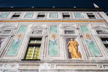 Architecture and sights of the Italian city of Genoa