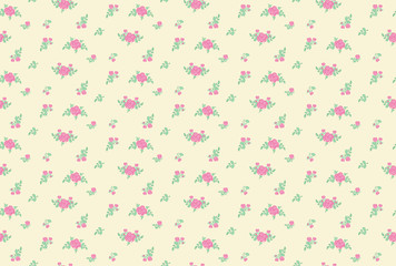 Cute Floral pattern in the small flower. 