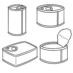 vector set of can