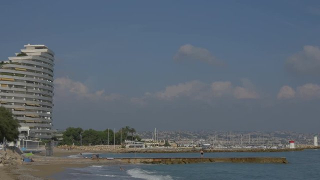 The sea coast of Nice