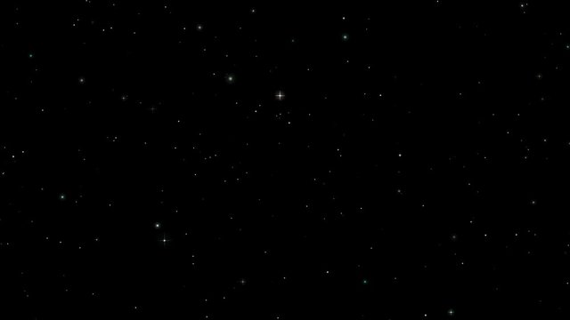 宇宙・星空の背景素材。横移動。