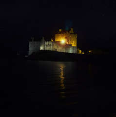 Scotland Castle At night