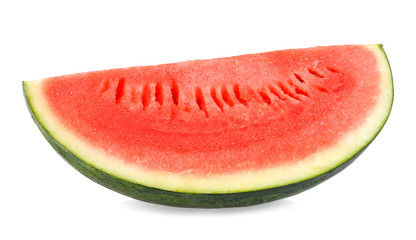 Slice watermelon isolated on the white background