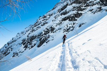 Skitour am Steilhang