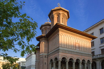 Fototapeta na wymiar ブカレストのクレツレスク教会