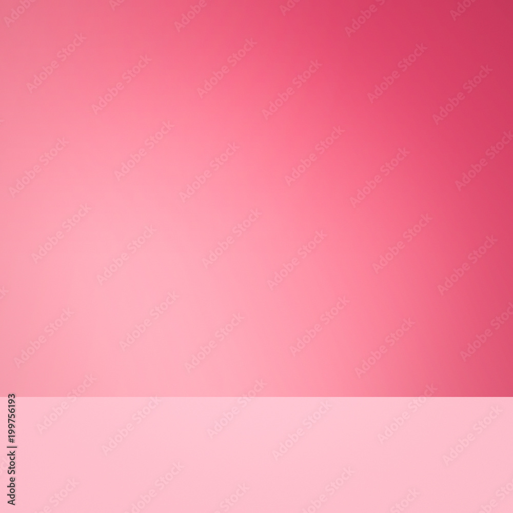 Poster Pink background. Blank shelf for display product.