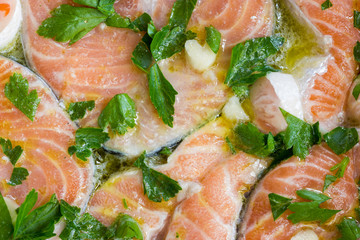 Cook the salmon in the oven