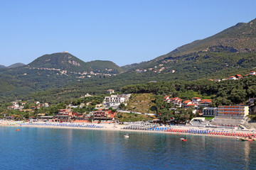 Fototapeta premium Valtos beach Parga a famous Greek resort