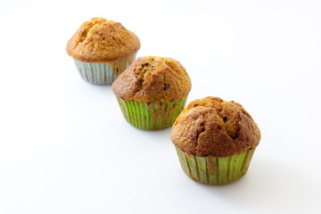 Muffin with white background