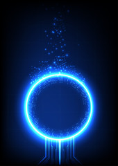 Blue Light Technology Template Background