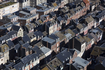 Roofs in Le Treport, Seine-Maritime, Normandy, France