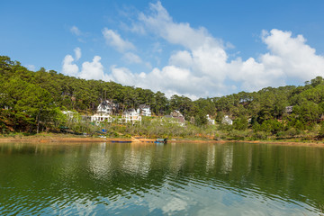 Dalat village, Tuyen Lam Lake, DaLat, Vietnam, Beautiful landscape for eco travel, Holiday