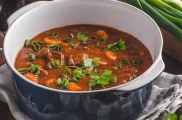 Beef stew with carrots