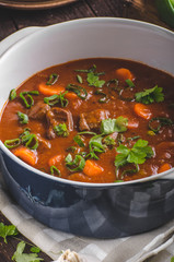 Beef stew with carrots