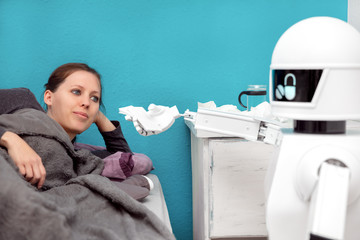 Medizinischer Roboter unterstützt in der Krankenpflege