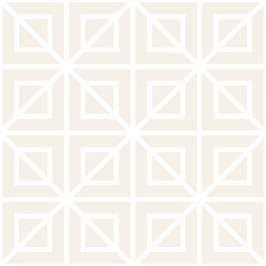 Vector seamless subtle lattice pattern. Modern stylish texture with monochrome trellis. Repeating geometric grid.