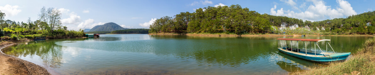 Tuyen Lam Lake, DaLat, Vietnam, Beautiful landscape for eco travel, Holiday, Panorama