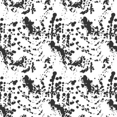 Abstract paint splashes and blots pattern.