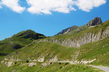 National Park Durmitor, a mountain pass, Montenegro