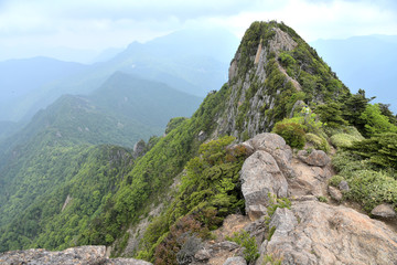 Fototapeta na wymiar 石鎚山の山頂