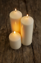Fototapeta na wymiar bougies de méditation réflexion prières