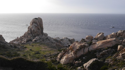 Felsformationen am Capo Testa, Sardinien