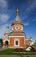 Fototapeta na wymiar Saint Alexander Nevsky Chapel in Yaroslavl, Russia