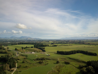 Fototapeta na wymiar Deep New Zealand Sky And Countryside 