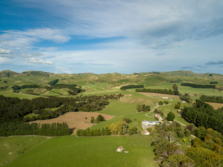 Obraz premium Hills Of Martinborough, New Zealand Aerial 