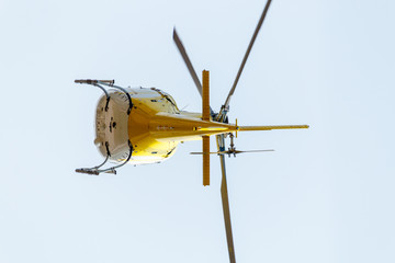 A helicopter ride through the city