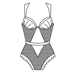 Body. Lingerie. Lacy lingerie