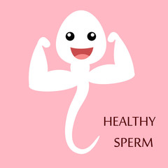 sperm and egg. vector illustration.